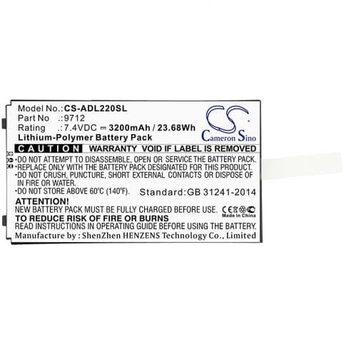 Batterie pour Additel 9702