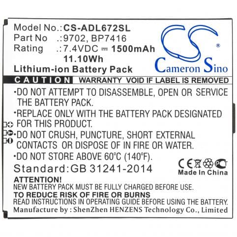 Batterie pour Additel 9702