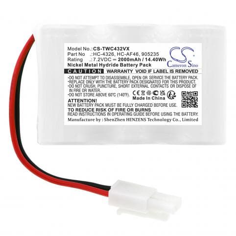 Batterie pour Twinbird HC-4326