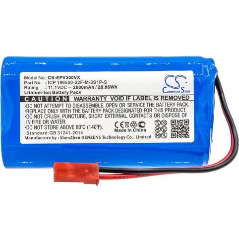 Batterie pour Electropan ICP 186500-22F-M-3S1P-S