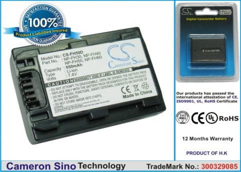 Batterie pour Sony NP-FH50