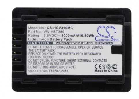 Batterie pour Panasonic VW-VBT380