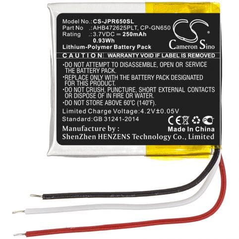Batterie pour Jabra AHB472625PLT