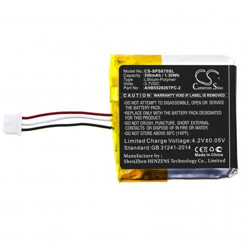 Batterie pour Sennheiser AHB552826TPC-2