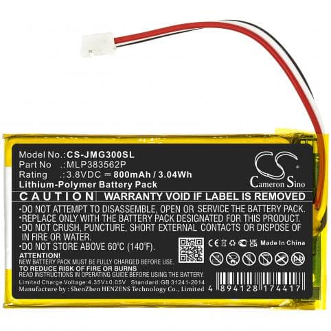 Batterie pour JBL MLP383562P