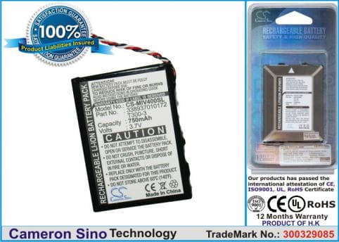 Batterie pour Mitac MIO 338937010172