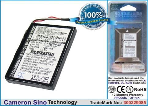 Batterie pour Mitac MIO 07917TSIP