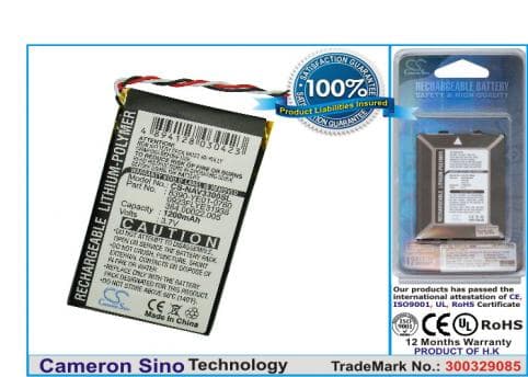Batterie pour Navigon 8390-YE01-0780