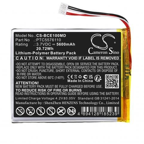 Batterie pour Biocare PTC5576110
