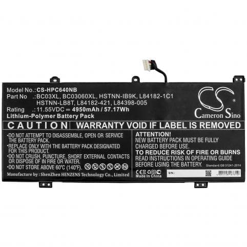 Batterie pour HP BC03XL