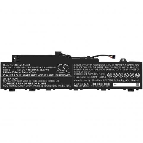 Batterie pour Lenovo L19M3PF4