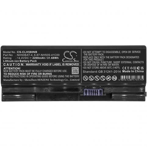 Batterie pour Sager 6-87-NH50S-41C00