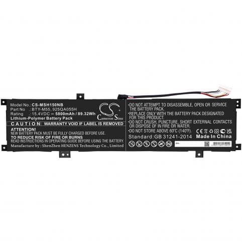 Batterie pour MSI BTY-M55