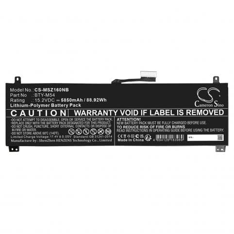 Batterie pour MSI BTY-M54