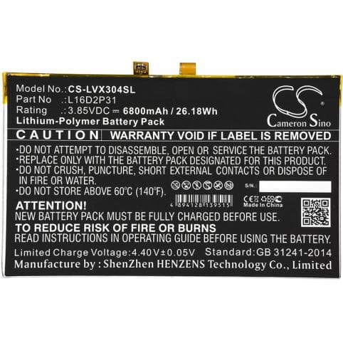 Batterie pour Lenovo L16D2P31