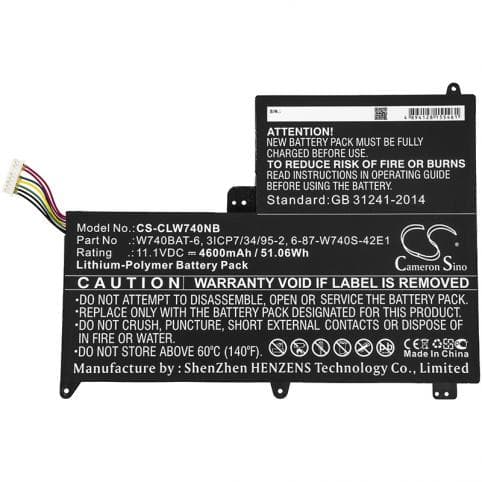 Batterie pour Sager NP2740