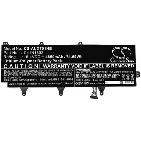 Batterie pour Asus rog zephyrus s gx735gm-e026r