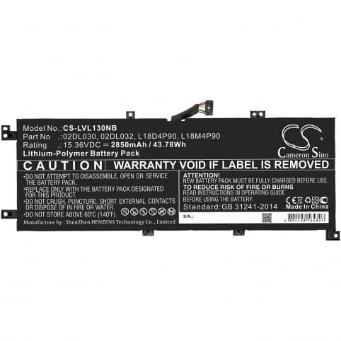 Batterie pour Lenovo 02DL030