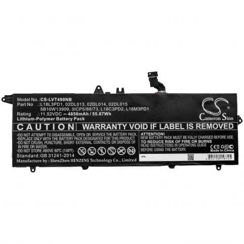 Batterie pour Lenovo 02DL013