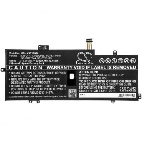 Batterie pour Lenovo 02DL006