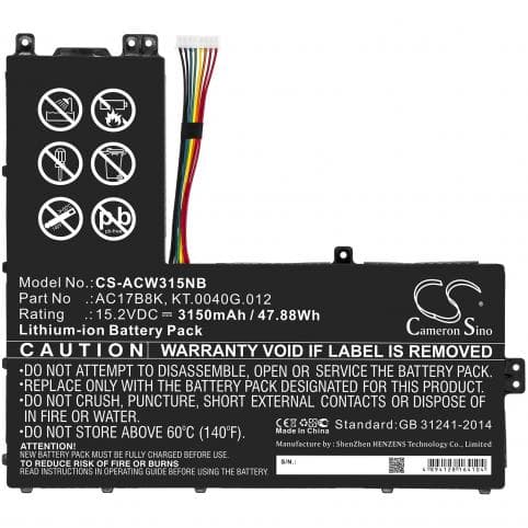 Batterie pour Acer AC17B8K