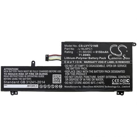 Batterie pour Lenovo L16L6PC1