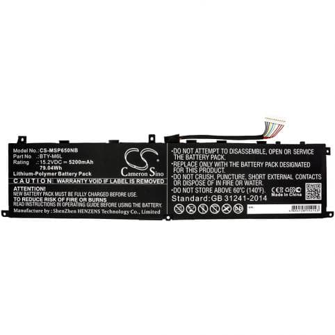 Batterie pour MSI BTY-M6L