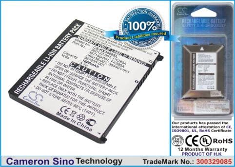 Batterie pour HP Compaq Ipaq Jornada Aero 360136-001
