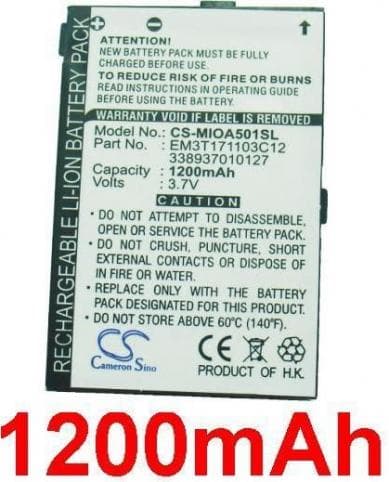 Batterie pour Mitac MIO EM3T171103C12