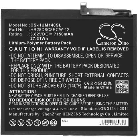 Batterie pour Huawei HB28D8C8ECW-12