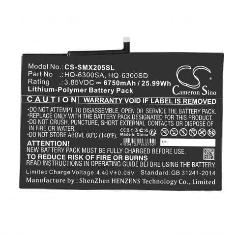 Batterie pour Samsung HQ-6300SA