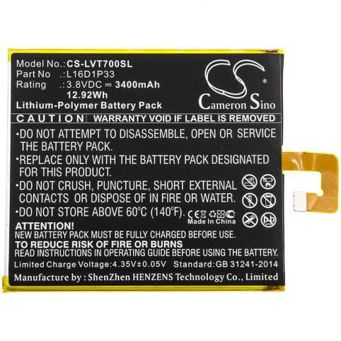 Batterie pour Lenovo L16D1P33