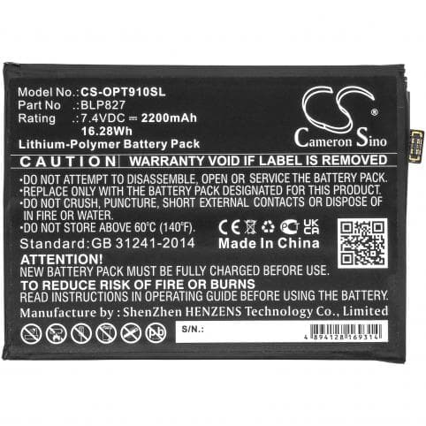 Batterie pour Oneplus BLP827