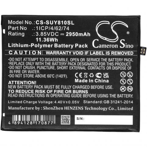 Batterie pour Sugar 1ICP/4/62/74