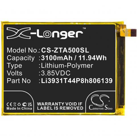 Batterie pour ZTE Li3931T44P8h806139