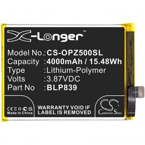 Batterie pour Oppo BLP839