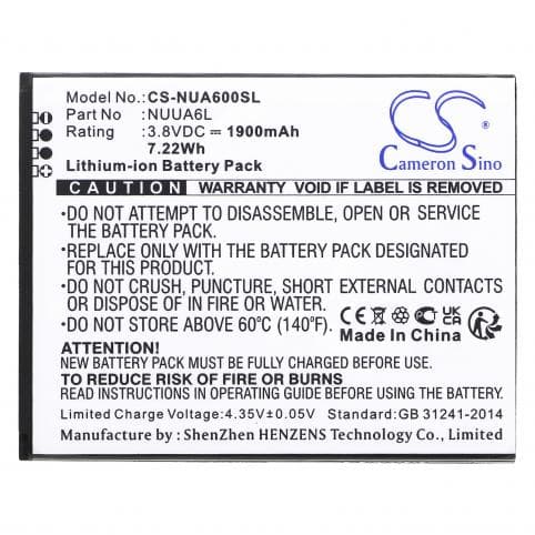 Batterie pour NUU NUUA6L