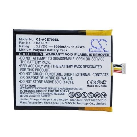 Batterie pour Acer BAT-P10