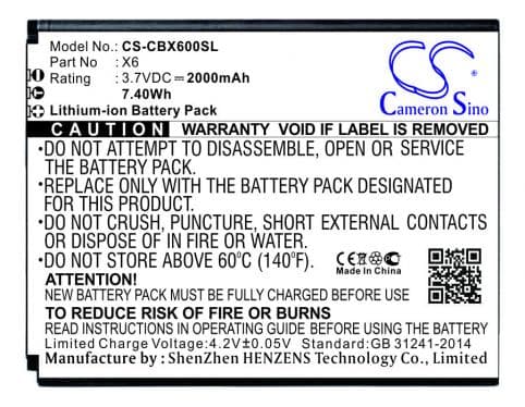 Batterie pour Cubot X6