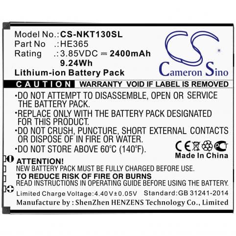 Batterie pour Nokia HE365