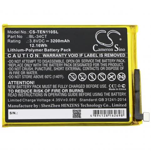 Batterie pour Tecno BL-34CT