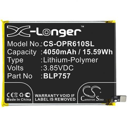 Batterie pour Oppo BLP757