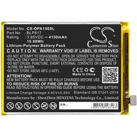 Batterie pour Oppo BLP817
