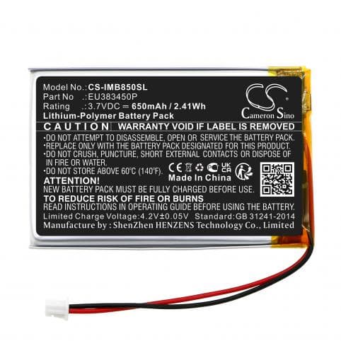 Batterie pour Ingenico EU383450P