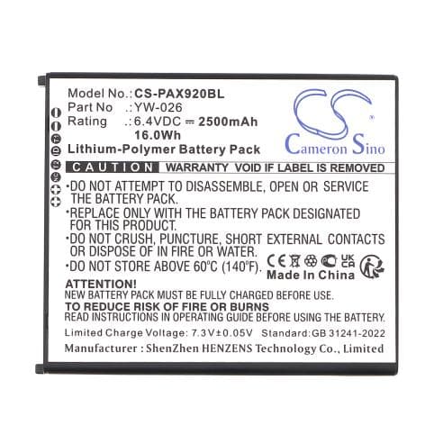 Batterie pour PAX YW-026