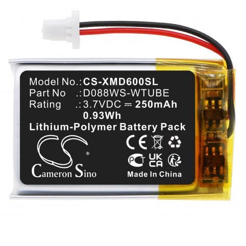 Batterie pour XP Metal Detectors D088WS-WTUBE