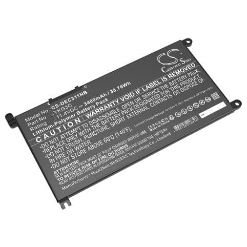 Batterie pour Dell 0YKG3C