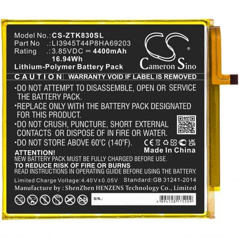 Batterie pour ZTE LI3945T44P8HA69203