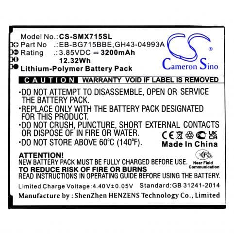 Batterie pour Samsung EB-BG715BBE