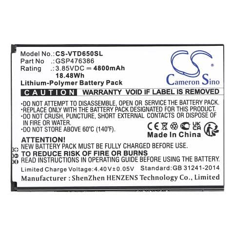 Batterie pour Vortex GSP476386